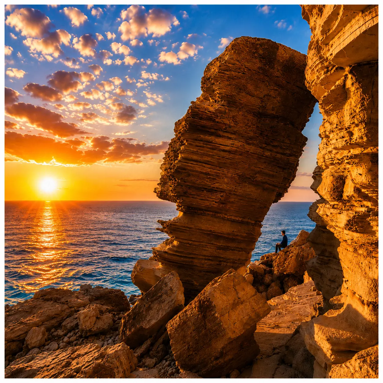 Paysage rocheux de l’univers Star Wars à Ibiza